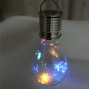 Garden Waterproof Rotatable Bulb LED Camping Solar Hanging Outdoor Light Lamp LED Light Christmas Mesh Lights Warm