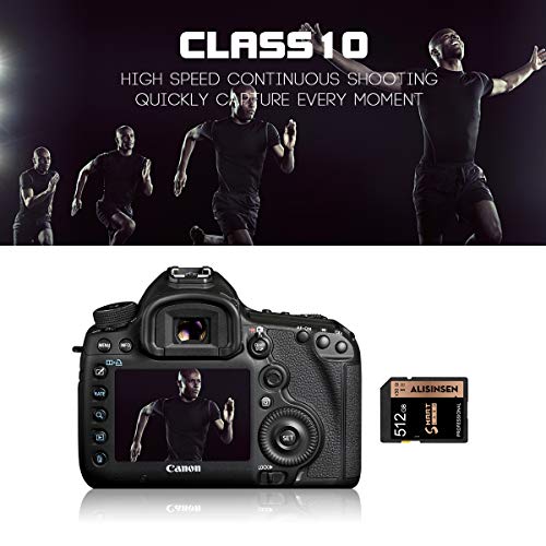 Class 10 512GB SD Card Memory Cards 512GB High Speed Memory Card 512GB for Vloggers,Filmmakers,Photographers & Videographer Security Digital