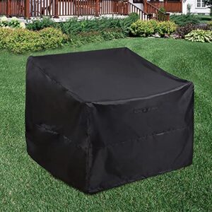 ALSTER Outdoor Chair Covers, Patio Chair Covers(35" L x 40" W x 33" H), Durable and Waterproof Black Covers for Lounge Deep Seat, Rain Snow Dust Wind-Proof