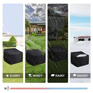 ALSTER Outdoor Chair Covers, Patio Chair Covers(35" L x 40" W x 33" H), Durable and Waterproof Black Covers for Lounge Deep Seat, Rain Snow Dust Wind-Proof