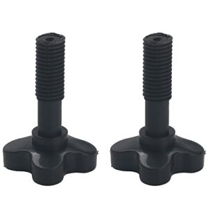 fastrohy 2pcs 1 pair canopy fixing screws bolt plastic screws m12 for garden swing chair black