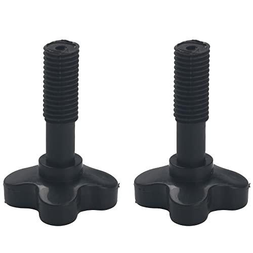 FASTROHY 2Pcs 1 Pair Canopy Fixing Screws Bolt Plastic Screws M12 for Garden Swing Chair Black