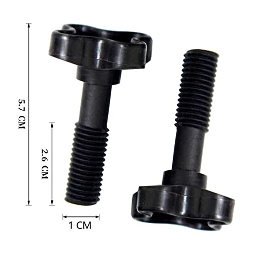 FASTROHY 2Pcs 1 Pair Canopy Fixing Screws Bolt Plastic Screws M12 for Garden Swing Chair Black