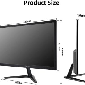 22 Inch 1080P Thin LED Monitor with HDMI VGA Built in Speaker Compatible with CCTV Security DVR NVR