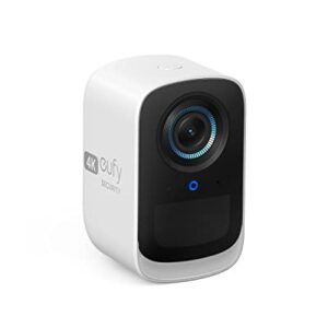 eufy security eufyCam 3C Add-on Camera, Security Camera Outdoor Wireless, 4K Camera with Expandable Local Storage, Face Recognition AI, Spotlight, No Monthly Fee, Requires HomeBase 3