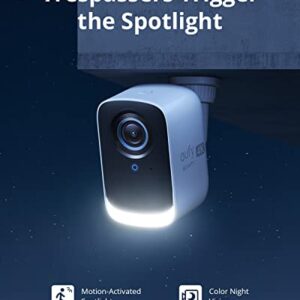 eufy security eufyCam 3C Add-on Camera, Security Camera Outdoor Wireless, 4K Camera with Expandable Local Storage, Face Recognition AI, Spotlight, No Monthly Fee, Requires HomeBase 3