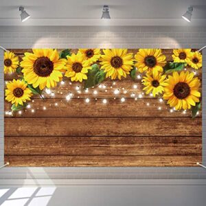 rustic sunflowers backdrop sunflowers photography backdrop background sunflower brown backdrop photography wall backdrop background banner for photo studio home decoration, party supply
