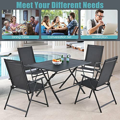 CXDTBH 3-Seat Sofa Cushioned Table Garden Gray Suitable 3 PCS Patio Rattan Furniture Set for Poolside, Backyard and Garden, Etc