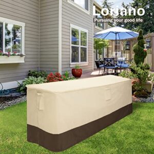 loriano Patio Furniture Cover 600D Outdoor Furniture Cover Waterproof Suitable for 3 Pieces Patio Furniture Sets