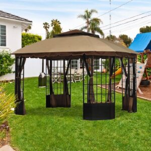 garden winds sutton pagoda gazebo replacement canopy top cover – riplock 350