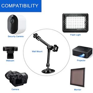 UYODM 2 Pack Articulating Magic Arm Wall Mount Holder Stand Compatible with CCTV POV Camcorders Cameras, LED Light, Video Lamp,DSLR,Flash,Digital Camera,Security Cameras