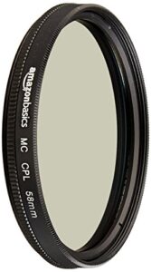 amazon basics circular polarizer camera lens filter – 58 mm