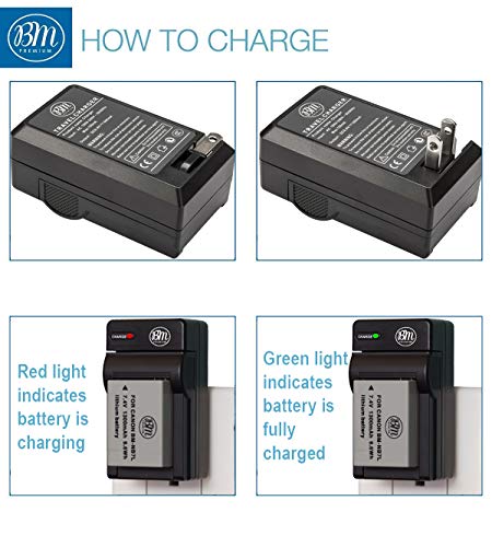 BM Premium 2-Pack of NB-7L Batteries & Battery Charger Kit for Canon PowerShot G10, G11, G12, SX30 is Digital Camera Includes Battery + AC/DC Battery Charger