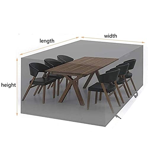 PLOEA Waterproof Garden Furniture Covers Dust-Proof Garden Furniture Cover Rattan Cover Outdoor Furniture Cover, 30 Sizes, Customizable (Color : Black, Size : 60x60x60)