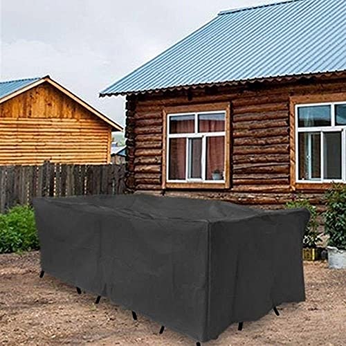 PLOEA Waterproof Garden Furniture Covers Dust-Proof Garden Furniture Cover Rattan Cover Outdoor Furniture Cover, 30 Sizes, Customizable (Color : Black, Size : 60x60x60)