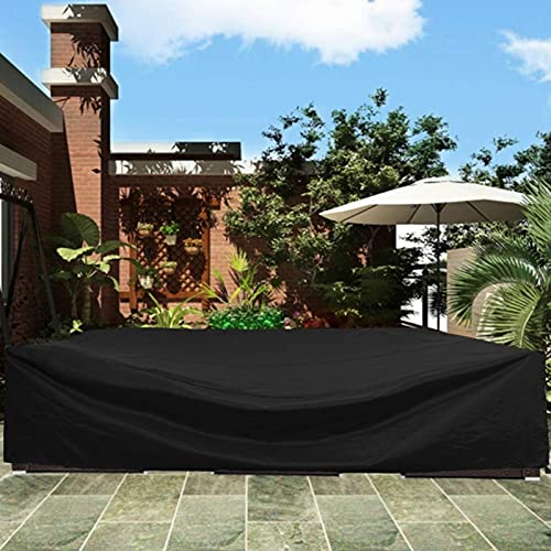 PLOEA Waterproof Garden Furniture Covers Dust-Proof Garden Furniture Cover Rattan Cover Outdoor Furniture Cover, 30 Sizes, Customizable (Color : Black, Size : 60x60x60)