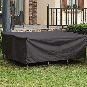 PLOEA Waterproof Garden Furniture Covers Dust-Proof Garden Furniture Cover Rattan Cover Outdoor Furniture Cover, 30 Sizes, Customizable (Color : Black, Size : 60x60x60)