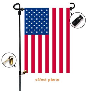 Garden Flag Stand-Holder-Pole 2 pack Metal Garden Flag Holder Stand for Outdoors Rustproof with Flag Stopper and Cilp