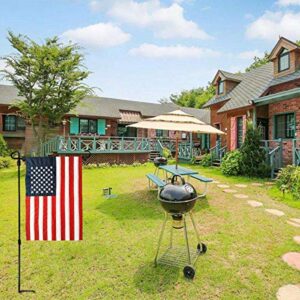 Garden Flag Stand-Holder-Pole 2 pack Metal Garden Flag Holder Stand for Outdoors Rustproof with Flag Stopper and Cilp