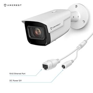 Amcrest 4K Optical Zoom AI IP PoE Camera, Varifocal 8MP Outdoor IP POE Camera Bullet, Face Detection, Human & Vehicle Detection, 2.7mm~13.5mm Lens, IP67, 5X Optical Zoom, (IP8M-VB2896EW-AI)