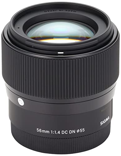 Sigma 56mm for E-Mount (Sony) Fixed Prime Camera Lens, Black (351965)