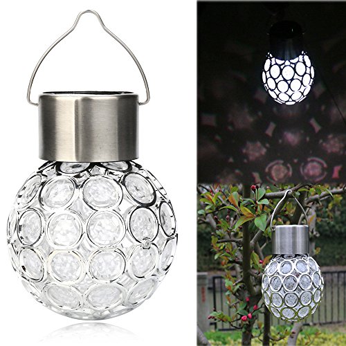 Ball Camping Solar Lights LED Hanging Waterproof Rotatable Garden Outdoor Round LED Light Led Christmas Lights Wire Color Changing