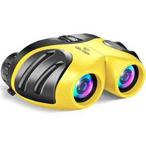 let’s go! boys toys age 3-12, dimy compact waterproof binocular for kids boys outdoor play bird watching easter gifts for boys age 5-10 yellow