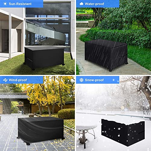 OKJHFD Patio Furniture Cover Durable Protective Covers Waterproof Outdoor Covers Duty Outdoor Rectangle Furniture Set Covers.（57 x 46 x 24In.