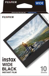 fujifilm instax wide black film – 10 exposures