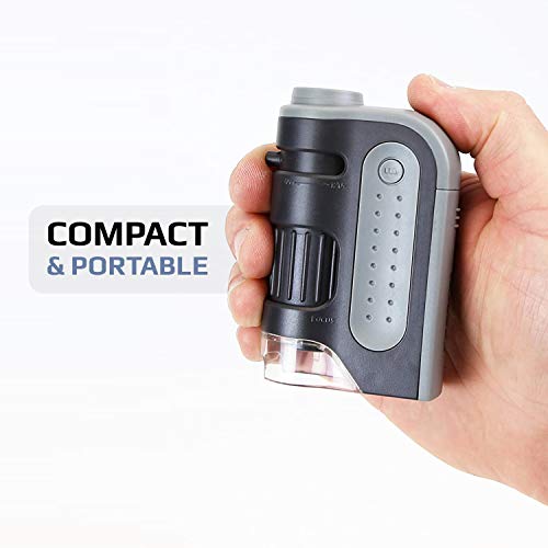 Carson MicroBrite Plus 60x-120x LED Lighted Pocket Microscope (MM-300)