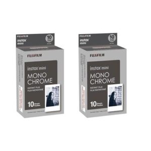 fujifilm instax mini film monochrome 2-pack (20 b&w exposures)