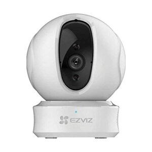 ezviz 2mp indoor pan/tilt wifi security camera, 360° coverage, auto motion tracking, two-way talk, clear 33ft night vision, supports microsd card (sold seperately)| c6cn