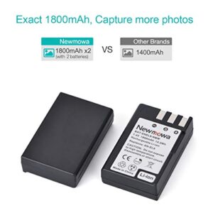 Newmowa EN-EL9/EN-EL9a Replacement Battery (2-Pack) and Charger Kit for Nikon D40, D40X, D60, D3000, D5000