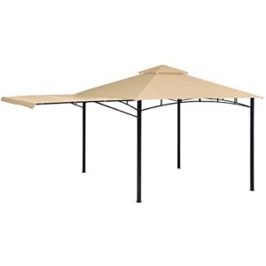 garden winds replacement canopy top cover for shelterlogic redwood awning gazebo – riplock 350