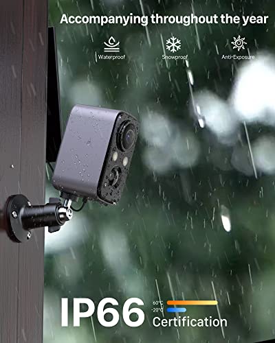 IHOXTX Security Cameras Wireless Outdoor, Flood Light Solar Cameras for Home Security, Home Camera with Color Night Vision, PIR Detection, 2-Way Talk, IP66 Waterproof, SD Card/Cloud Storage (Gray)