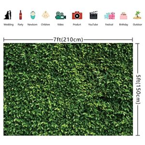 WOLADA 7x5FT Green Backdrop Greenery Wall Backdrop Green Leaves Backdrop Green Grass Backdrop Green Ivy Backdrop Bridal Baby Shower Birthday Wedding Party Backdrops Photo Studio Props 10923