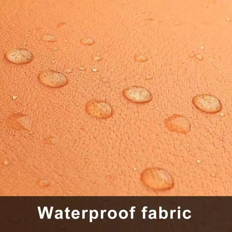 Uslif Outdoor Pillow Covers Waterproof Throw Pillowcase Square Outdoor Pillows for Patio Furniture Living Room Patio Tent Couch Farmhouse Pillow Cover 20x20 Inch Orange Water Proof Pack of 2