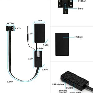 WIWACAM Mini Spy Hidden Camera 4K Ultra HD, WiFi Wireless Nanny Cam Small Cameras for Home Security, Tiny Secret Surveillance Cam Indoor, Motion Detection, Night Vision, Battery, Recording, App, MW5