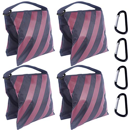 ABCCANOPY Sandbag Photography Weight Bags for Video Stand,4 Packs (Burgundy)