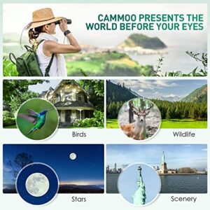 Monocular, CAMMOO 24mm Large Eyepiece, 12×50 High Power Monocular Telescope for Bird, Wildlife, Stars Watching, Camping, SMC Clear Low Light Vision, IPX7 Waterproof Monocular with Smartphone Adapter