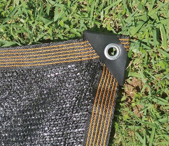 65%Black Shade Cloth, 6.5ft X10ft Durable Mesh Tarp with Grommets, Garden Sunblock Shade Cloth Shading Antifreezing for Plants Cover, Greenhouse, Barns Kennel, Patio, Tomatoes