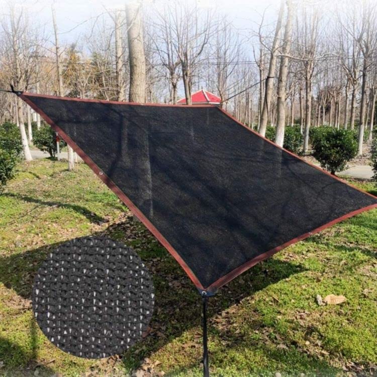 65%Black Shade Cloth, 6.5ft X10ft Durable Mesh Tarp with Grommets, Garden Sunblock Shade Cloth Shading Antifreezing for Plants Cover, Greenhouse, Barns Kennel, Patio, Tomatoes