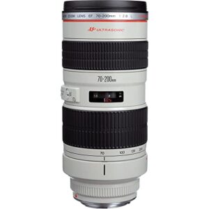 Canon EF 70-200mm f/2.8L USM Lens (2569A004) + Filter Kit + Cap Keeper + Cleaning Kit + More (Renewed)