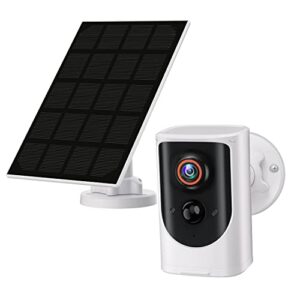 eken security camera wireless outdoor, solar security camera for home security, 1080p hd, smart motion detection, 2-way talk, night vision, cloud storage, ip65 weather resistance