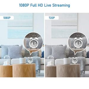 LaView Home Security Camera HD 1080P(2 Pack) Motion Detection,Include 2 SD Cards,Two-Way Audio,Night Vision,WiFi Indoor Surveillance Wired for Baby/pet,Alexa and Google,Cloud Service (US Server)