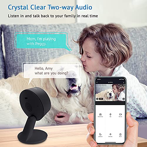 LaView Home Security Camera HD 1080P(2 Pack) Motion Detection,Include 2 SD Cards,Two-Way Audio,Night Vision,WiFi Indoor Surveillance Wired for Baby/pet,Alexa and Google,Cloud Service (US Server)