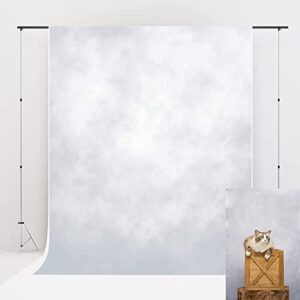 Kate 5x7ft Light Grey Photo Backdrops Gray White Backdrops Abstract Photoshoot Backgrounds Headshot Backdrops Newborn Photography Backdrop