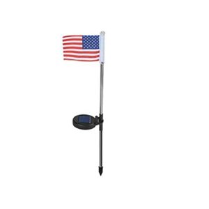 garden solar lights outdoor, 1 pack solar american flag solar garden stake lights, outdoor waterproof patriotic lights for 4th of july, independence day, memorial day, patio yard decoration (1pc)