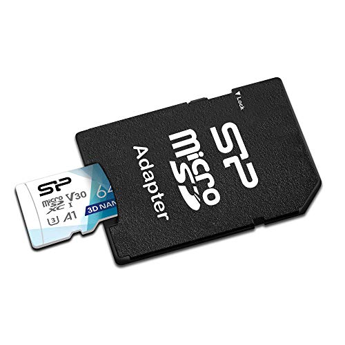 Silicon Power 64GB 3-Pack Superior Pro Micro SDXC UHS-I (U3), V30 4K A1,Nintendo-Switch Compatible, High Speed MicroSD Card with Adapter