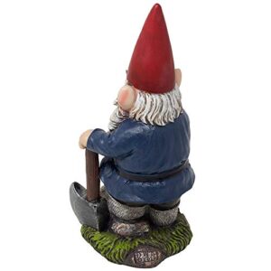 Home 'n Gifts Whimsical Gnome Flipping Off Middle Finger Mini Statue for Outdoor Garden Decor Sculptures As Funny Yard Decorations Or Unique Gifts for Gardeners